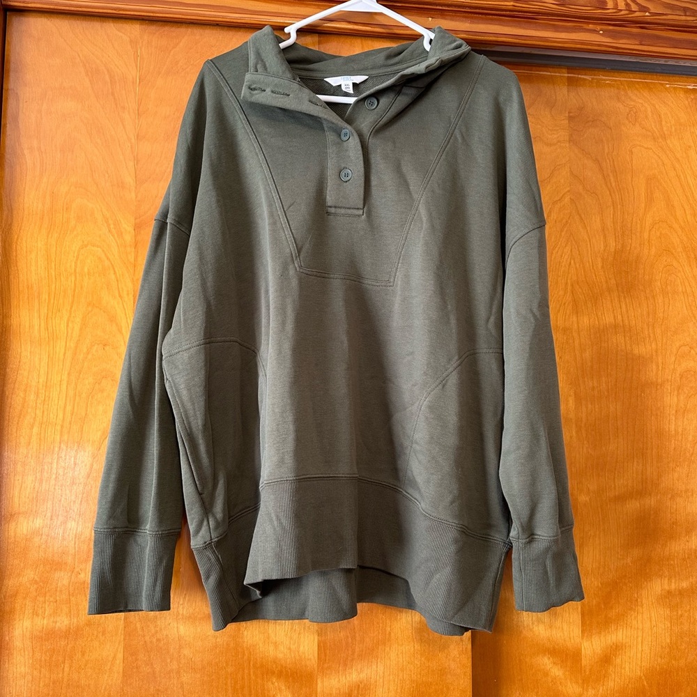 Sage green quarter zip